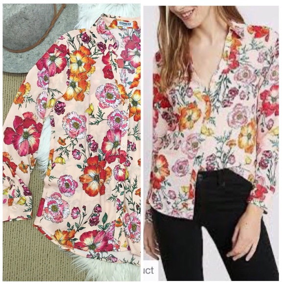 express floral blouse